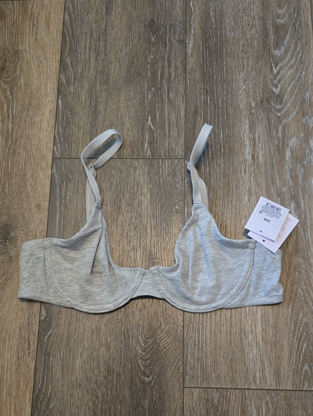Auden Women's 34A Cotton Stretch Unlined Comfort Wire demi Coverage Bra New